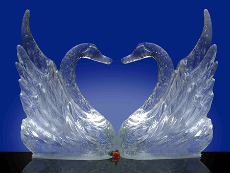ледяные ивенты на праздники - Ледяные скульптуры на свадьбу